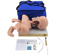 Maniquí de entrenamiento de intubación para manejo de vías respiratorias y entrenamiento médico, simulación realista para uso educativo