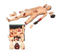 Maniquí de entrenamiento de RCP con módulos de cuidado de heridas para educación médica y práctica de enfermería