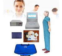 Maniquí de entrenamiento de RCP con monitor, simulador de primeros auxilios de cuerpo completo para educación y enseñanza, modelo de reanimación cardiopulmonar médica