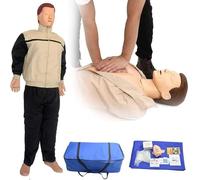 Maniquí de entrenamiento de RCP de cuerpo completo para adultos, maniquí de entrenamiento de RCP, maniquí de entrenamiento de RCP para educación de primeros auxilios y kit de enseñanza médica para