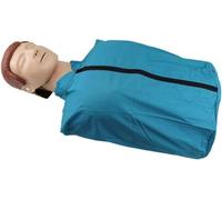 Maniquí de entrenamiento de RCP de PVC de medio cuerpo, modelo humano de goma para respiración artificial, maniquí adulto para enseñanza de compresiones torácicas