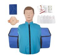 Maniquí de entrenamiento de RCP - Maniquí profesional de torso realista para adultos con material de PVC suave para primeros auxilios y estudiantes de medicina