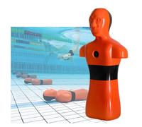 Maniquí De Entrenamiento De Rescate Acuático,Modelo De Salvavidas For Piscina,simulación De Río,Herramientas De Enseñanza For La Prevención De Ahogamientos(Orange)
