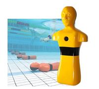 Maniquí De Entrenamiento De Rescate Acuático,Modelo De Salvavidas For Piscina,simulación De Río,Herramientas De Enseñanza For La Prevención De Ahogamientos(Yellow)