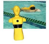 Maniquí De Entrenamiento For Salvar Vidas En El Agua, Entrenamiento De Simulacro De Ahogamiento, Maniquíes De Salvavidas For Piscinas, Drenaje Rápido(Yellow)