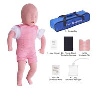 VEVOR Maniquí de Entrenamiento Infantil Modelo de Enfermería de Tamaño Natural Maniquí de Primeros Auxilios para RCP de PVC con Bolsa para Maniobra de Heimlich, Primeros Auxilios para Reanimación