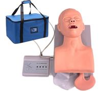 Maniquí de Entrenamiento Intubación para Adultos con Retroalimentación Electrónica - Modelo PVC para Práctica Oral y Nasal, Herramienta Simulación Médica Estructura Anatómica Visible
