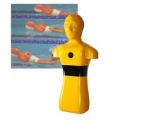 Maniquí De Entrenamiento Rescate Acuático,Dispositivo Rescate Inyección Rápida Agua,Modelo Entrenamiento For Salvar Vidas En Piscinas,PE Naranja/Amarillo(Yellow)