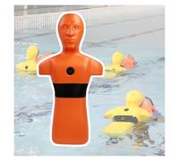 Maniquí De Entrenamiento Rescate Acuático,simulador Entrenamiento For Salvar Vidas En Piscinas,Herramienta Enseñanza Rescate por Inyección Rápida Agua(Orange)