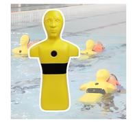 Maniquí De Entrenamiento Rescate Acuático,simulador Entrenamiento For Salvar Vidas En Piscinas,Herramienta Enseñanza Rescate por Inyección Rápida Agua(Yellow)