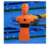 Maniquí De Entrenamiento Salvavidas Acuático, Herramientas De Enseñanza For La Prevención De Ahogamientos, Dispositivo Salvavidas Pesado, For Instituciones De Capacitación(Orange)