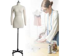 Maniquí de espuma femenino para mujer, busto de sastre, maniquí de costura, Maniquí de mujer de talla grande, maniquí de costura. Ideal para tiendas, boutiques, diseñadores,WITHarms-L84