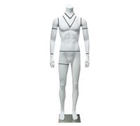 Maniquí de exhibición de Ropa con Cuerpo Desmontable, Colgador Invisible para fotografía de Mujer/Hombre, Base de Acero Inoxidable, Ideal para Tiendas minoristas y exposiciones fot