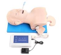 Maniquí de intubación de 220 V, modelo de enseñanza, manejo de vías respiratorias, herramienta de entrenamiento de PVC