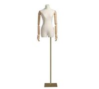 Maniquí de la forma del vestido ajustable 59-86.6 pulgadas con los brazos extraíbles, soporte giratorio del torso para la exhibición y el sastre de la ropa, diseño portátil ligero para el uso en el es