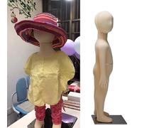 Maniquí de niño de Cuerpo Completo, Torso de maniquí sin Rostro, Cuerpo de maniquí Infantil Realista para escaparate, Forma de modista elástica articulada con Base de me, 11 Year Old-One Size