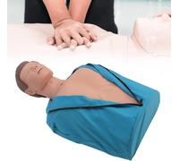 Maniquí de RCP para adultos, maniquí de entrenamiento de reanimación cardiopulmonar de goma de medio cuerpo con respiración artificial, modelo humano, maniquí de entrenamiento de RCP, modelo de entr
