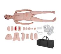 Maniquí de reanimación cardiopulmonar, herramienta de enseñanza y enfermería para el cuidado del paciente adulto, 170 cm, maniquí médico de PVC para entrenamiento y cuidado del paciente