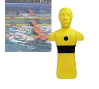 Maniquí De Rescate Acuático, Herramienta Enseñanza For La Prevención Ahogamientos con Tres Puertos Entrada Y Salida, Equipo Entrenamiento En Piscina For Adolescentes Adultos(Yellow)