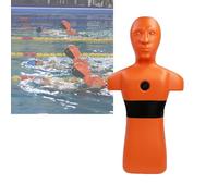 Maniquí De Rescate Acuático, Herramienta Enseñanza For La Prevención Ahogamientos con Tres Puertos Entrada Y Salida, Equipo Entrenamiento En Piscina For Adolescentes Adultos(Orange)