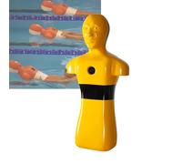 Maniquí De Rescate For Simulación Piscina, Playa Y Río, Maniquí Prevención Ahogamiento For Acuático, con Tres Puertos Inyección Agua(Yellow)