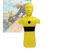 Maniquí De Rescate For Simulación Piscina, Playa Y Río, Maniquí Prevención Ahogamiento For Acuático con Tres Puertos Inyección Agua(Yellow)