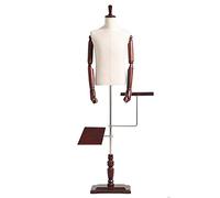 Maniquí de sastre ajustable con soporte para busto y pantalones, forma de vestido masculino con zapatero desmontable, ideal para exhibición de ropa y accesorios, accesorio de costura profesional.