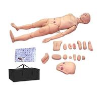 Maniquí de tamaño natural para el cuidado del paciente, ideal para entrenamiento en RCP y habilidades básicas de enfermería. Modelo humano geriátrico de cuerpo completo para estudiantes de medicina