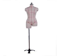 Maniquí de torso superior femenino con soporte de trípode, forma de vestido de talla grande para exhibición de ropa y enseñanza, altura ajustable de 60 a 67 pulgadas para coser y ajustar