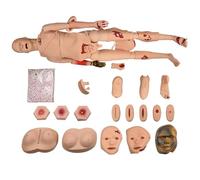 Maniquí de trauma para entrenamiento de enfermería, características anatómicas avanzadas, modelo multifuncional de PVC con módulos de herida