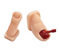 Maniquí de uñas falsas, dedos de los pies de silicona para práctica, exhibición de entrenamiento de artificial, juego de 2 modelos reutilizables para técnicas de arte de uñas, educación en el
