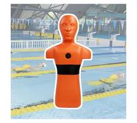 Maniquí Entrenamiento Rescate Acuático,Modelo Entrenamiento For Salvar Vidas En Piscinas,Dispositivo Rescate Inyección Rápida De Agua,3 Entradas De Agua(Orange)