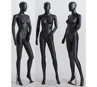 Maniquí femenino de alta calidad, LF4-8, bonito maniquí abstracto negro, figuras con cabeza, maniquí negro, maniquí de sastre, maniquí de ropa, figuras de posición - Mujer