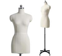 Maniquí Femenino de Costura Busto de Señora para Modistas Exhibición Altura Ajustable Maniquí de mujer de talla grande, maniquí de costura para Modista, Diseño Decorativo,WITHOUTarms-XXL88
