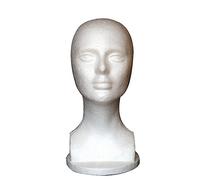 Maniquí femenino de espuma Verlike con cabeza de maniquí para peluca, pelo, joyas, gafas, exhibidor