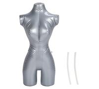 Maniquí Femenino Inflable, Medio Cuerpo con Brazos, Torso, Camiseta Superior, Forma de Exhibición, Modelo Ficticio, Ropa Corporal, Estante de Exhibición de Ventana para Exhibición de Ropa