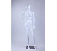 maniquí femenino LF3-B abstracto blanco en forma de nariz y boca brillo (mujer LF3-B blanco brillante)