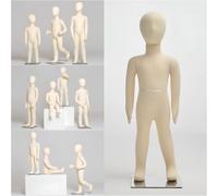 Maniquí infantil de cuerpo completo, maniquí unisex para niños con brazos y piernas flexibles para escaparate/instalación navideña,6Yearold