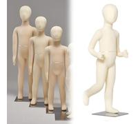 Maniqui Infantil Maniquí De Niño De 1 2 3 4 5 6 7 8 9 10 11 12 13 14 Años De Cuerpo Completo Para Coser Ropa, Poliestireno Cuerpo De Maniquí Flexible Con Base De Acero Inoxidable(6 Years old)