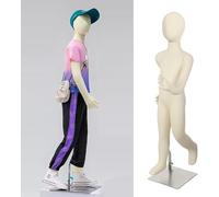 Maniqui Infantil Sewing Mannequin for Toddler Baby Kids Child Size, Small Clothing Dummy Styrofoam, Standing Kids Dress Form Full Body with Head, Arms and Legs(12 Years old)