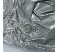 Maniquí inflable de cuerpo completo para hombre para exhibición de moda - Forma de vestido de PVC para minorista, 84 cm de alto, modelo de torso plateado con parche de reparación, portátil y