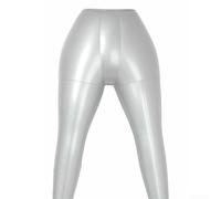 Maniquí inflable de PVC femenino modelo de exhibición de torso para pantalones y ropa interior al por menor - plata, 113 cm de altura, compatible con Clot