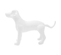 Maniquí inflable de PVC para perro para mascotas para ropa al por menor con base estable y patas flexibles para una comercialización visual eficaz (blanco)