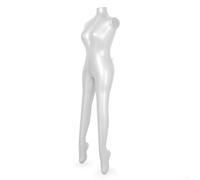 Maniquí inflable femenino de PVC Soporte de exhibición del torso para la ropa, vestido portátil sin brazos para ferias comerciales minoristas, museo, viajes, joyería, exhibición, tamaño pequeño 61