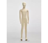 Maniquí Maniquí Infantil de Algodón Suave Color Beige con Brazos Giratorios, Exhibidor de Ropa Infantil para Escaparates, Modelo de Costura Infantil(10-Year-Old)