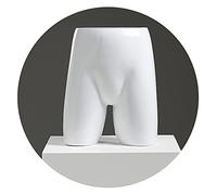 Maniquí Masculino de Torso, maniquí de Sastre a Media Escala, Ropa Interior de Cadera para escaparate, Modelo de exhibición de Ropa, 2 Colores, White