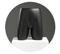Maniquí Masculino de Torso, maniquí de Sastre a Media Escala, Ropa Interior de Cadera para escaparate, Modelo de exhibición de Ropa, 2 Colores, Black