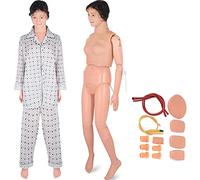 Maniquí Mujer Paciente,Maniquí Paciente Material Didáctico en PVC Formación Médica Enseñanza Maniquí Modelo Mujer para D