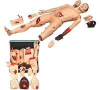 Maniquí Multifuncional de Entrenamiento de Habilidades for el Cuidado del Paciente, médico de tamaño Natural de 170 cm con módulo de traumatología de Ropa,
