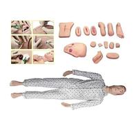 Maniquí multifuncional para el cuidado del paciente, simulador de RCP, habilidades básicas de enfermería geriátrica, modelo humano geriátrico de cuerpo completo para la enseñanza de habilidades médi
